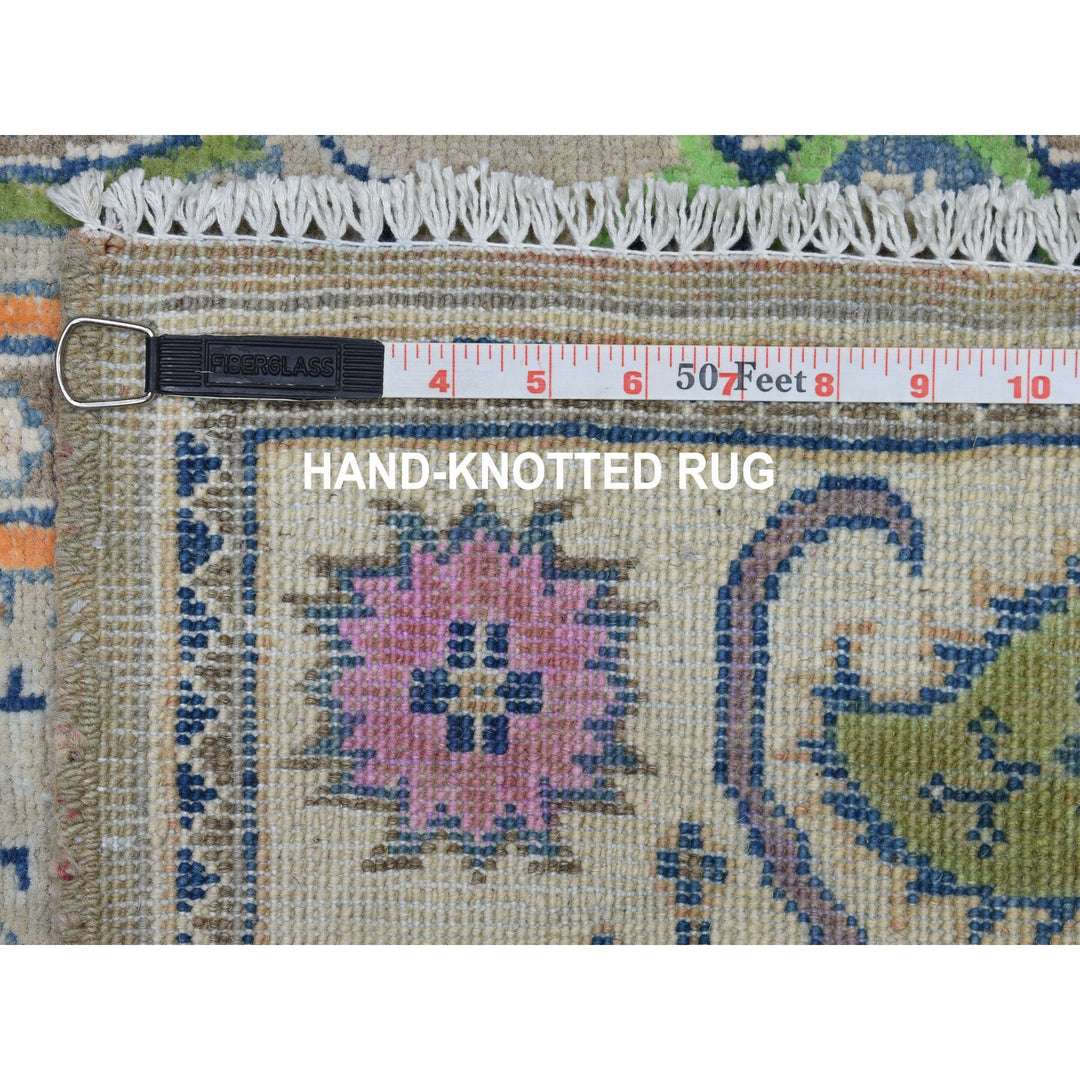 4'0" x 5'9" New Hand Knotted Grey Wool Rectangle Oriental Rug - MOA10253807