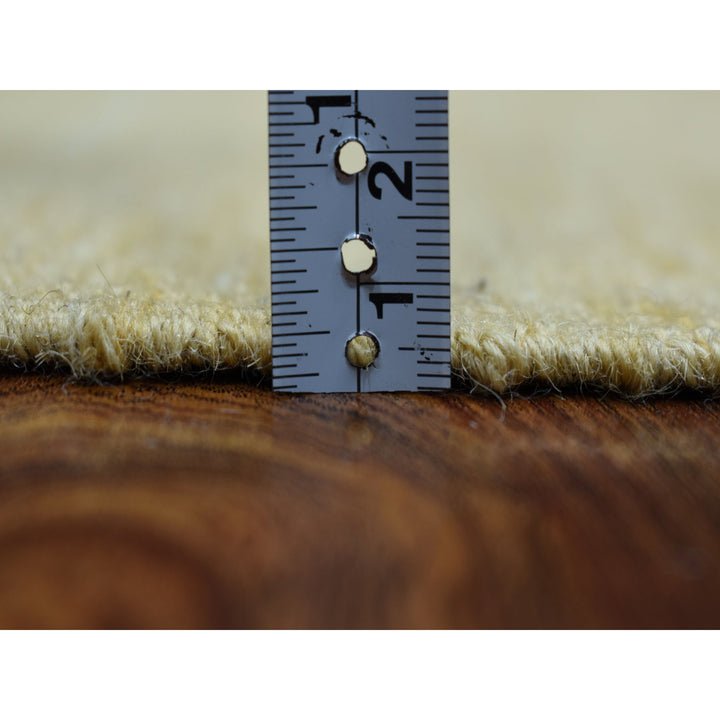 2'2" x 6'2" New Hand Woven Beige Wool Runner Oriental Rug - MOA10253860