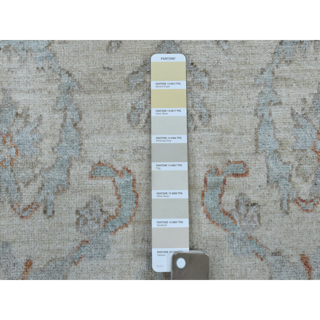 6'0" x 8'10" New Hand Knotted Grey Wool Rectangle Oriental Rug - MOA10253910