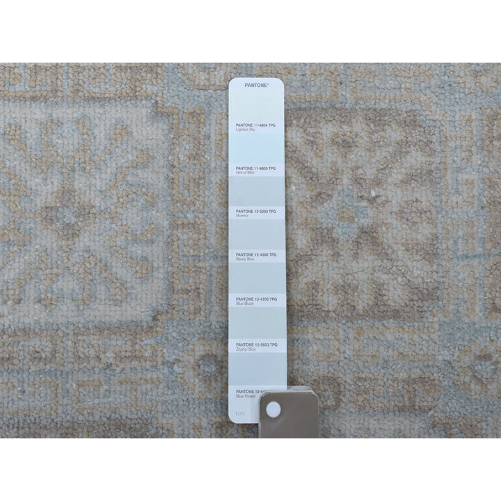 4'1" x 6'1" New Hand Knotted Blue Wool Rectangle Oriental Rug - MOA10253928