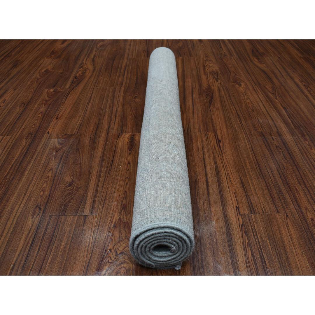 4'1" x 6'1" New Hand Knotted Blue Wool Rectangle Oriental Rug - MOA10253928