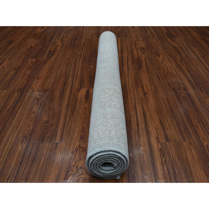 4'1" x 6'1" New Hand Knotted Blue Wool Rectangle Oriental Rug - MOA10253928