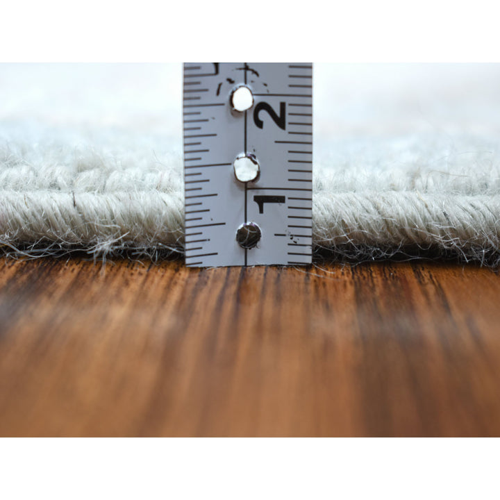 4'1" x 6'1" New Hand Knotted Blue Wool Rectangle Oriental Rug - MOA10253928