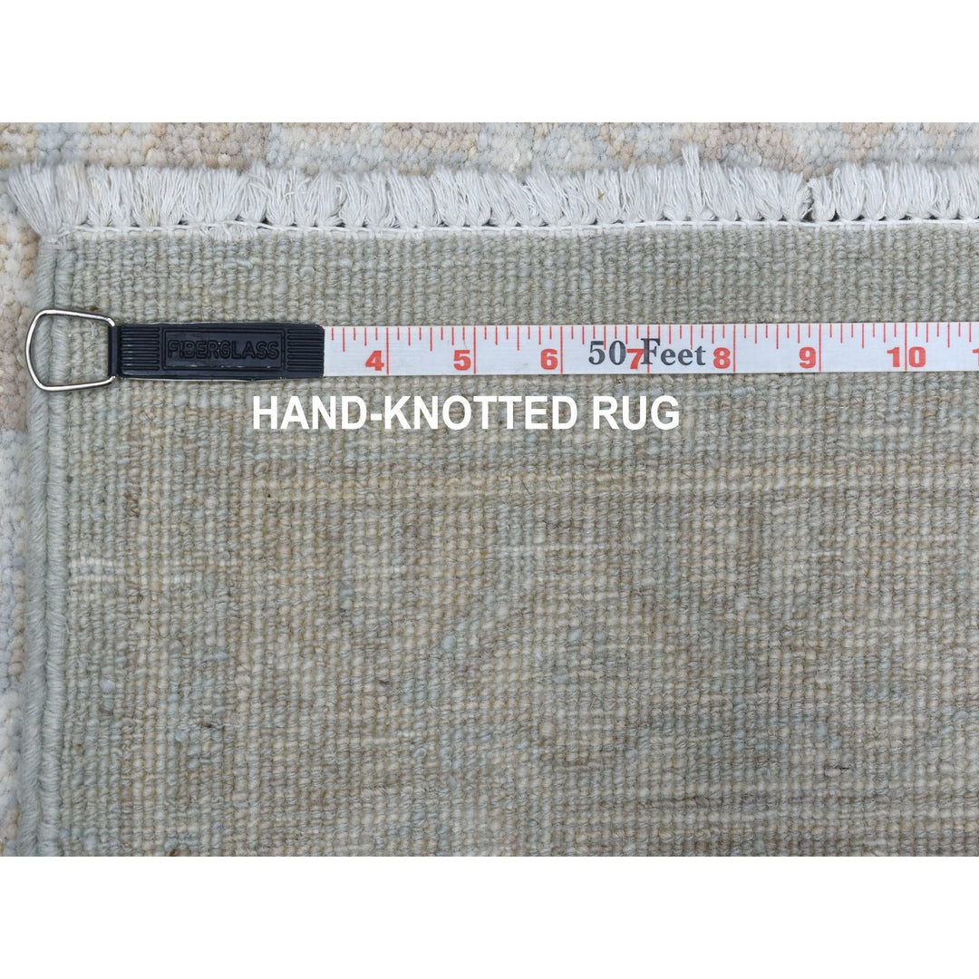 4'1" x 6'1" New Hand Knotted Blue Wool Rectangle Oriental Rug - MOA10253928