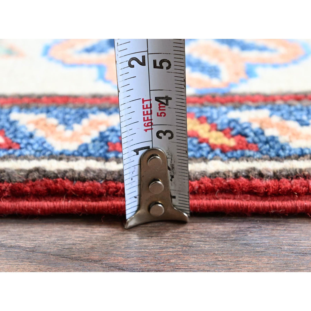 2'9" x 13'1" New Hand Knotted Red Wool Runner Oriental Rug - MOA102542