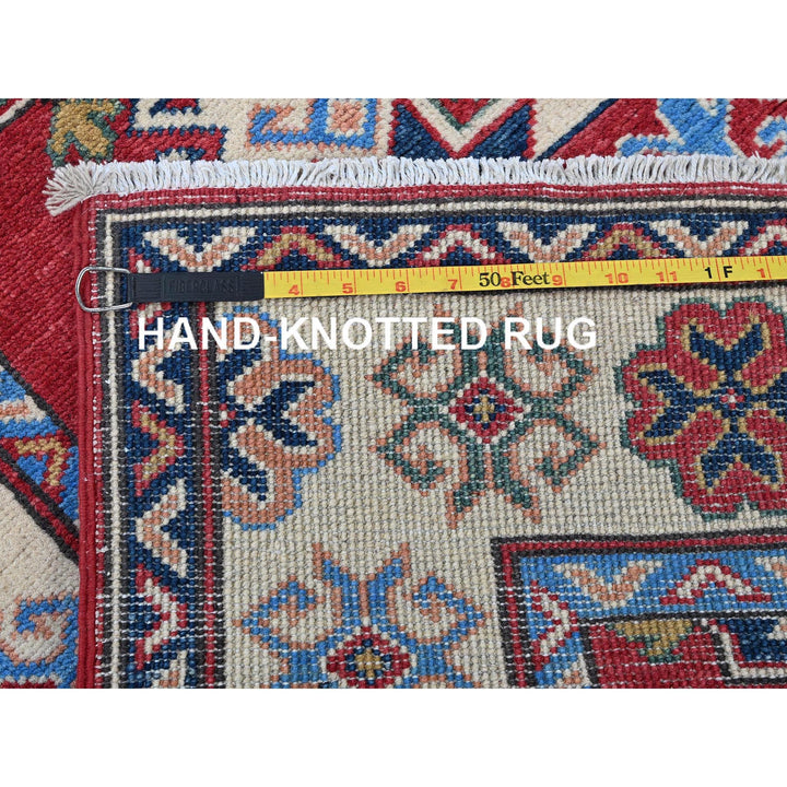 2'9" x 13'1" New Hand Knotted Red Wool Runner Oriental Rug - MOA102542