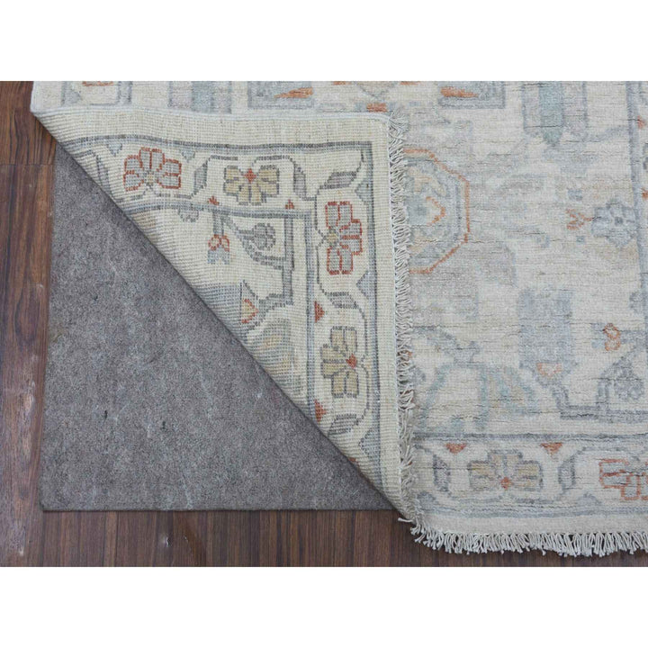 2'6" x 9'10" New Hand Knotted Ivory Wool Runner Oriental Rug - MOA10255147