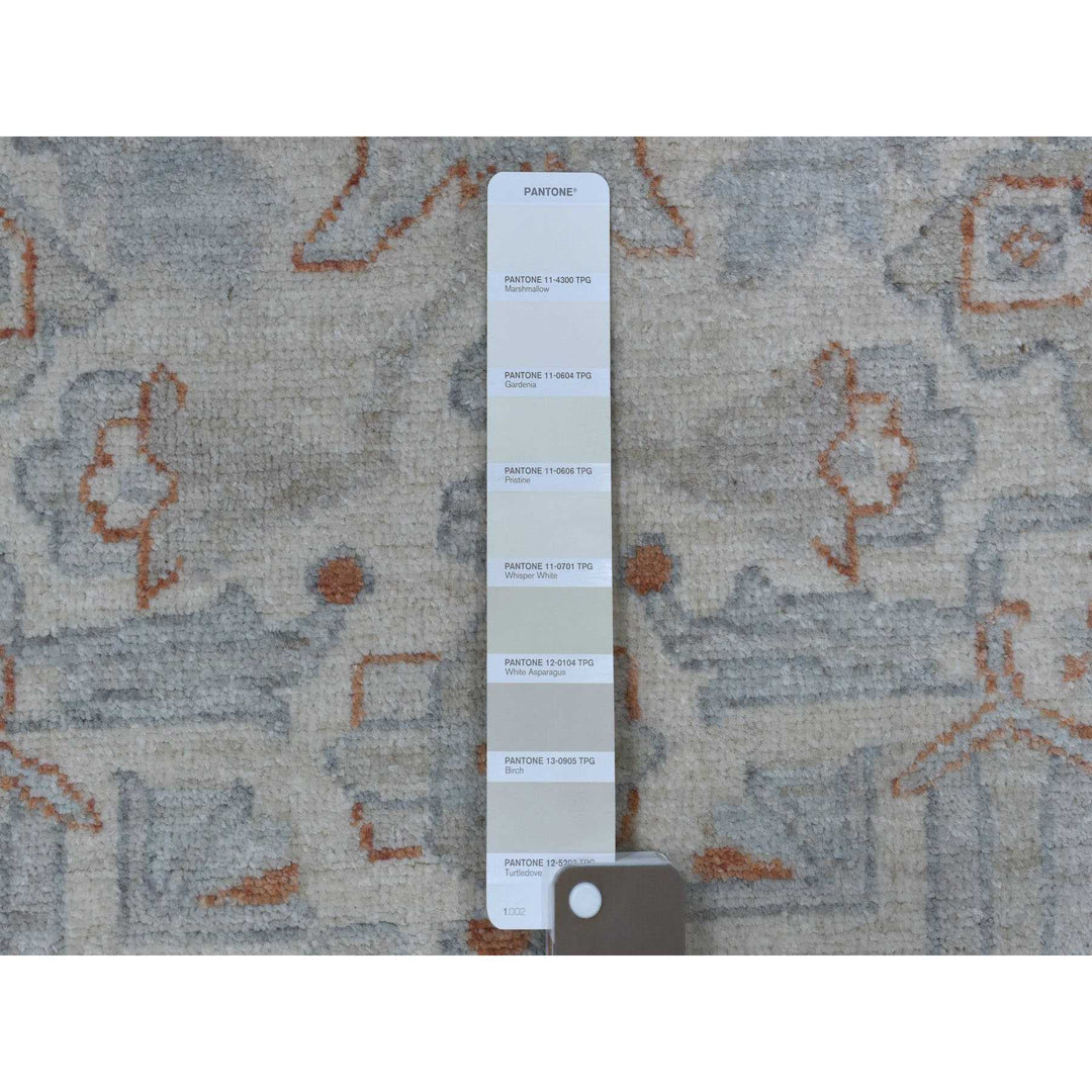 2'6" x 9'10" New Hand Knotted Ivory Wool Runner Oriental Rug - MOA10255147