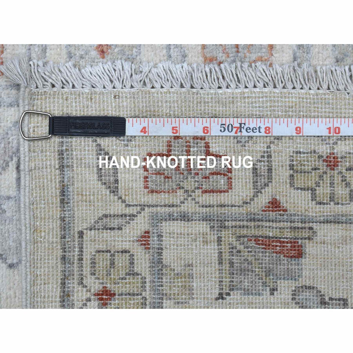 2'6" x 9'10" New Hand Knotted Ivory Wool Runner Oriental Rug - MOA10255147