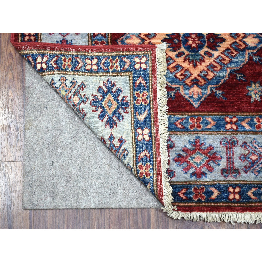 2'8" x 8'7" New Hand Knotted Red Wool Runner Oriental Rug - MOA10255534
