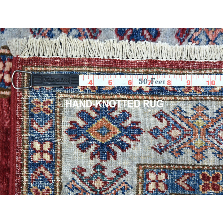2'8" x 8'7" New Hand Knotted Red Wool Runner Oriental Rug - MOA10255534