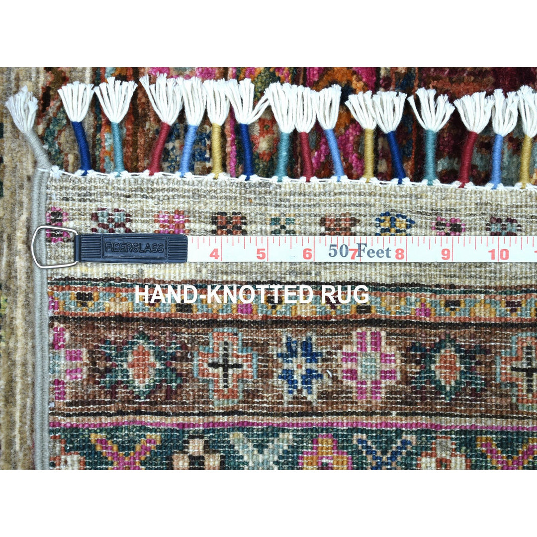 2'9" x 7'10" New Hand Knotted Beige Wool Runner Oriental Rug - MOA10256807