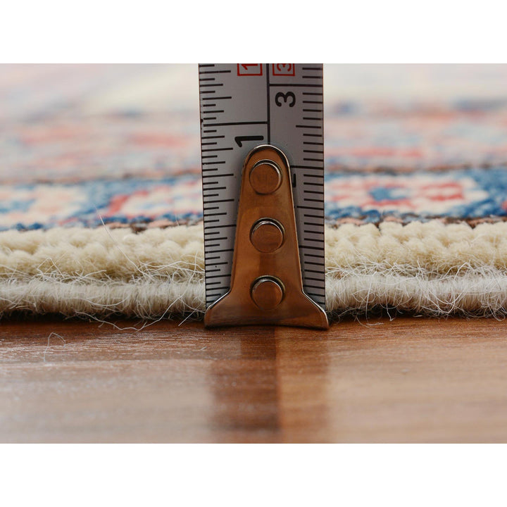 4'0" x 5'7" New Hand Knotted Ivory Wool Rectangle Oriental Rug - MOA10257071