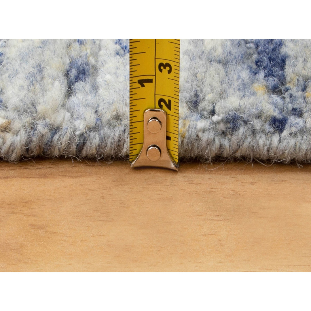 2'6" x 9'9" New Hand Loomed Grey Wool Runner Oriental Rug - MOA10258402