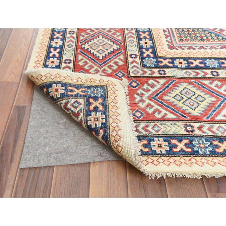 8'10" x 11'9" New Hand Knotted Beige Wool Rectangle Oriental Rug - MOA10261534