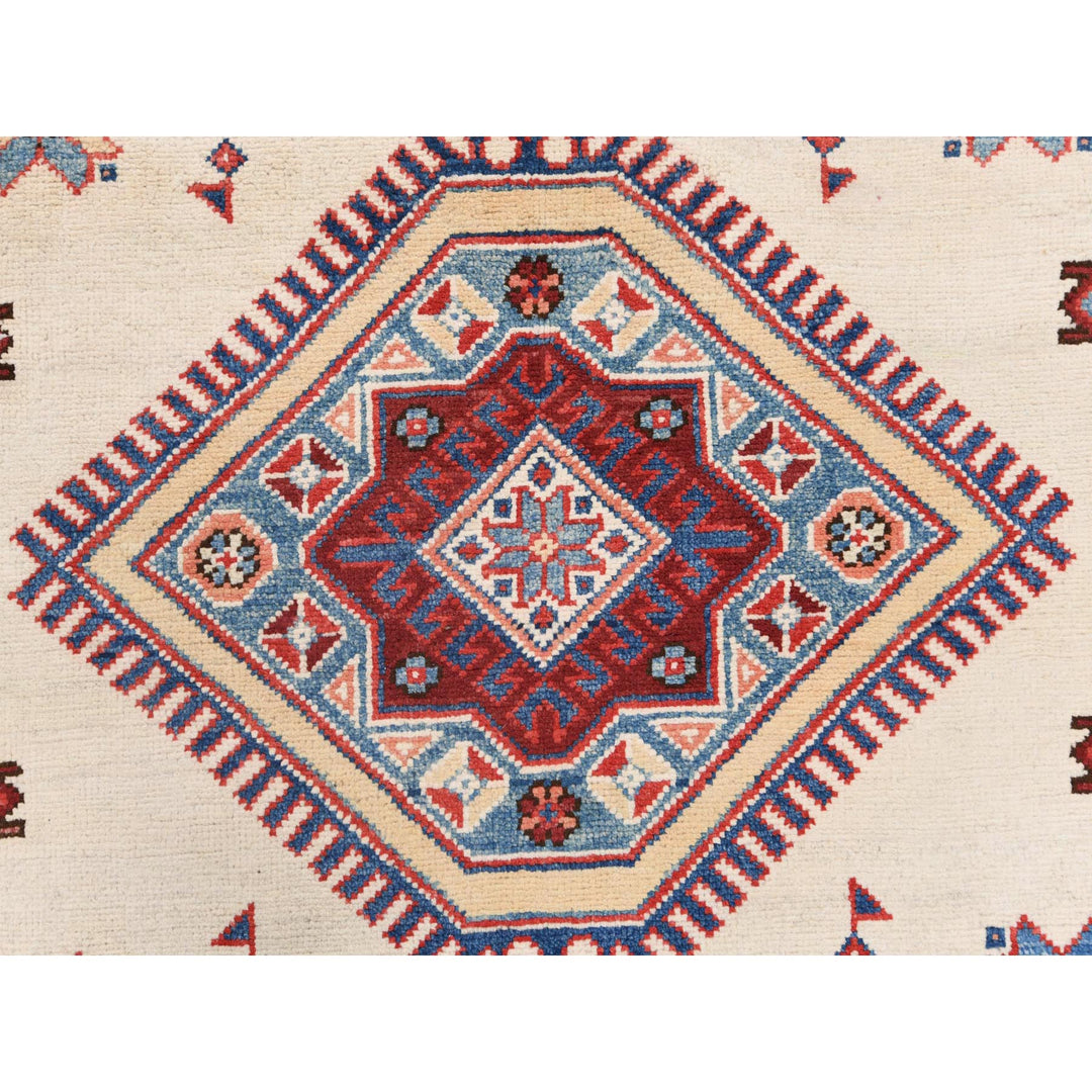 9'0" x 11'8" New Hand Knotted Ivory Wool Rectangle Oriental Rug - MOA10261537