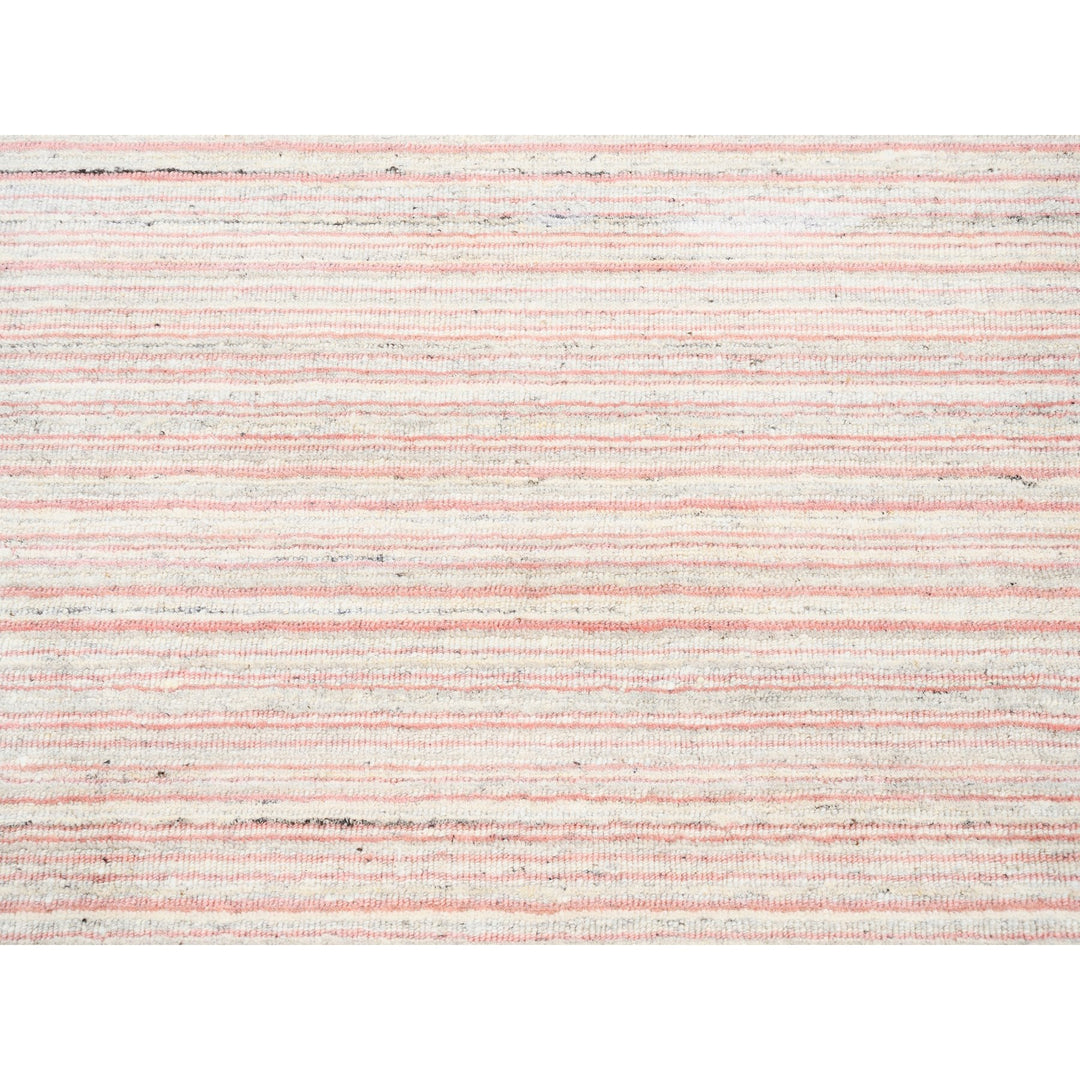 9'0" x 12'0" New Hand Loomed Pink Wool Rectangle Oriental Rug - MOA10263039