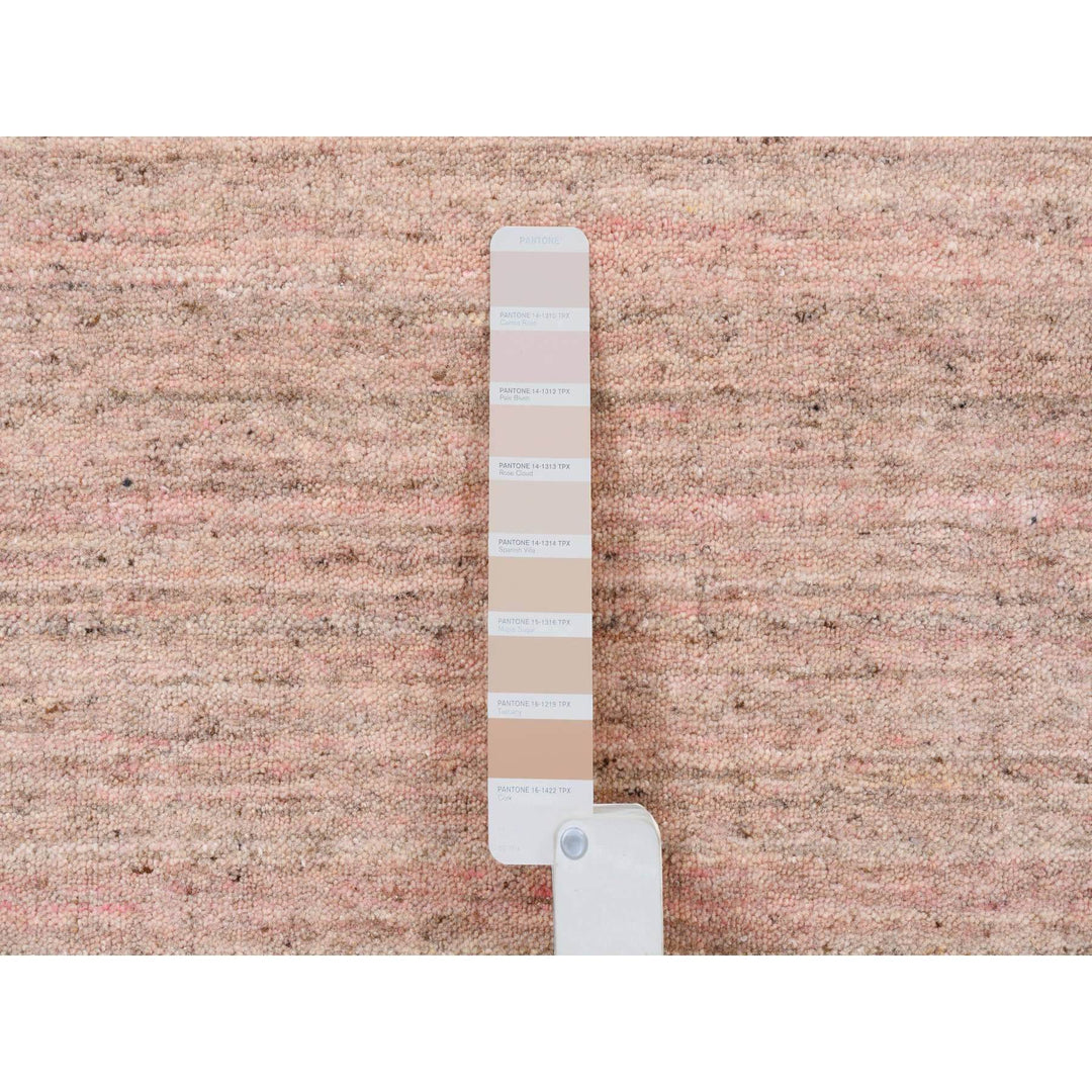 8'2" x 10'0" New Hand Loomed Pink Wool Rectangle Oriental Rug - MOA10263489