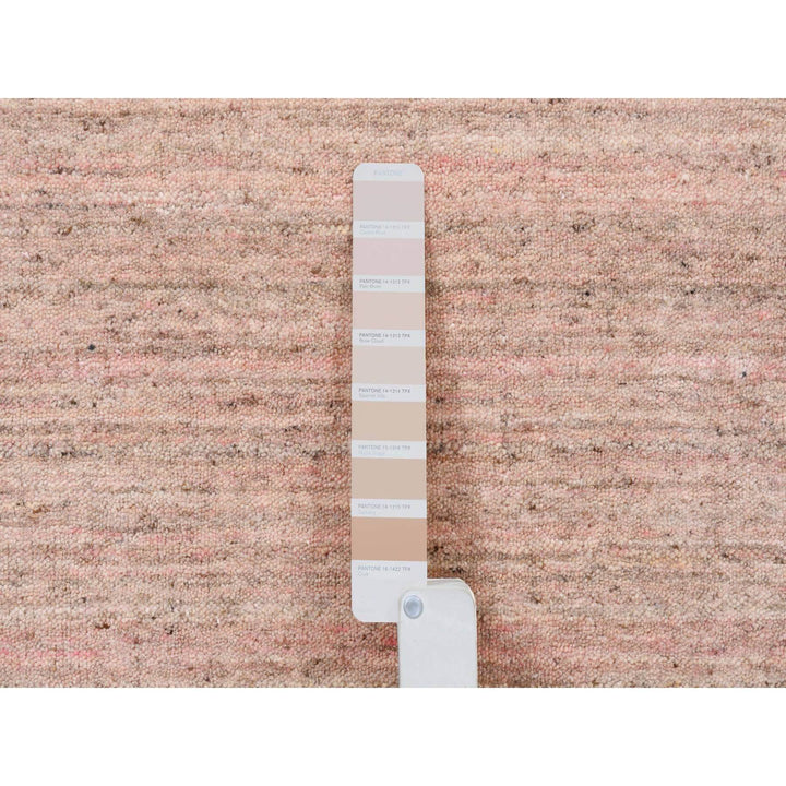 8'2" x 10'0" New Hand Loomed Pink Wool Rectangle Oriental Rug - MOA10263489