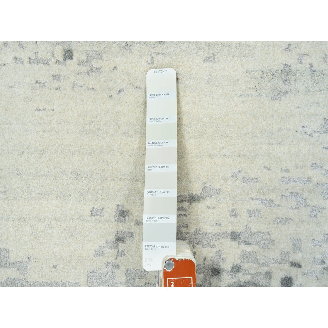 12'1" x 15'0" New Hand Knotted Black Wool & Silk Rectangle Oriental Rug - MOA10263809