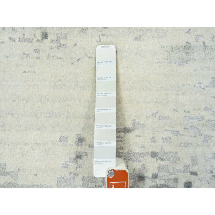 12'1" x 15'0" New Hand Knotted Black Wool & Silk Rectangle Oriental Rug - MOA10263809