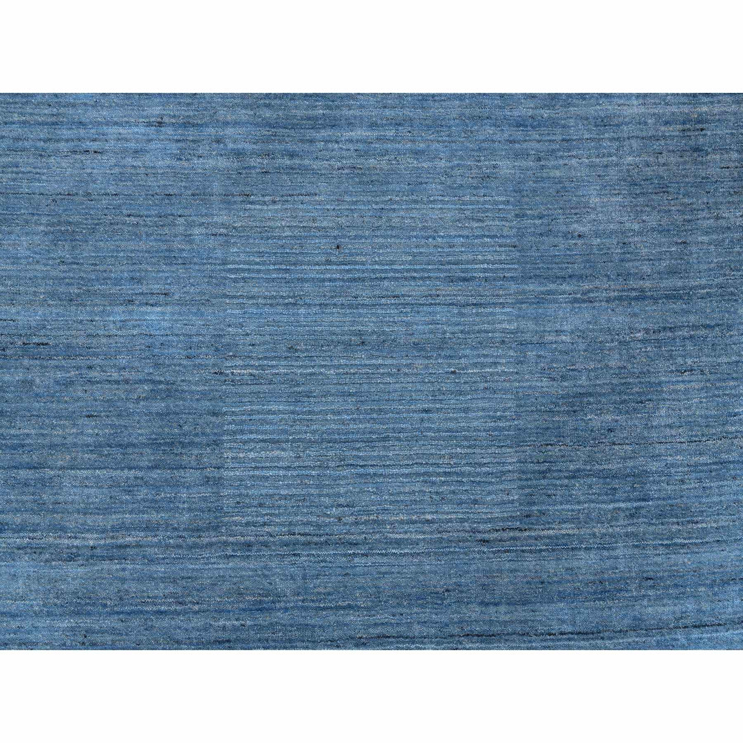10'0" x 10'0" New Hand Loomed Blue Wool Round Oriental Rug - MOA10264570