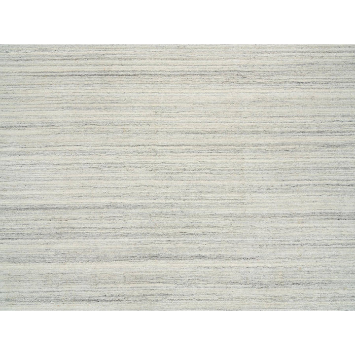 6'1" x 9'0" New Hand Loomed Ivory Wool Rectangle Oriental Rug - MOA10265008