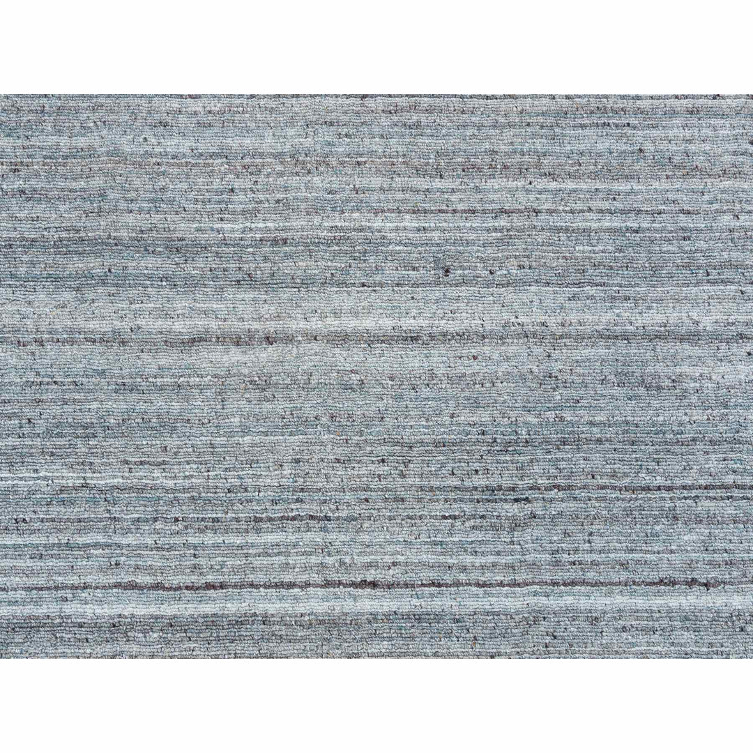 12'0" x 12'0" New Hand Loomed Grey Wool Square Oriental Rug - MOA10265558