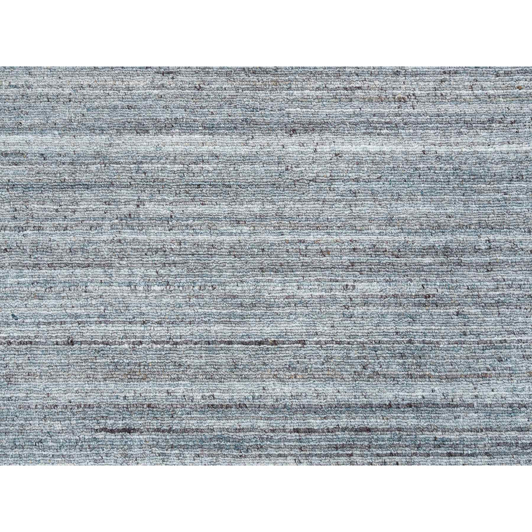 8'1" x 8'1" New Hand Loomed Grey Wool Square Oriental Rug - MOA10265561