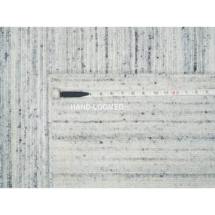 2'8" x 13'10" New Hand Loomed Ivory Wool Runner Oriental Rug - MOA10265570