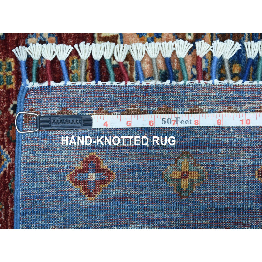 2'9" x 9'2" New Hand Knotted Blue Wool Runner Oriental Rug - MOA10267116