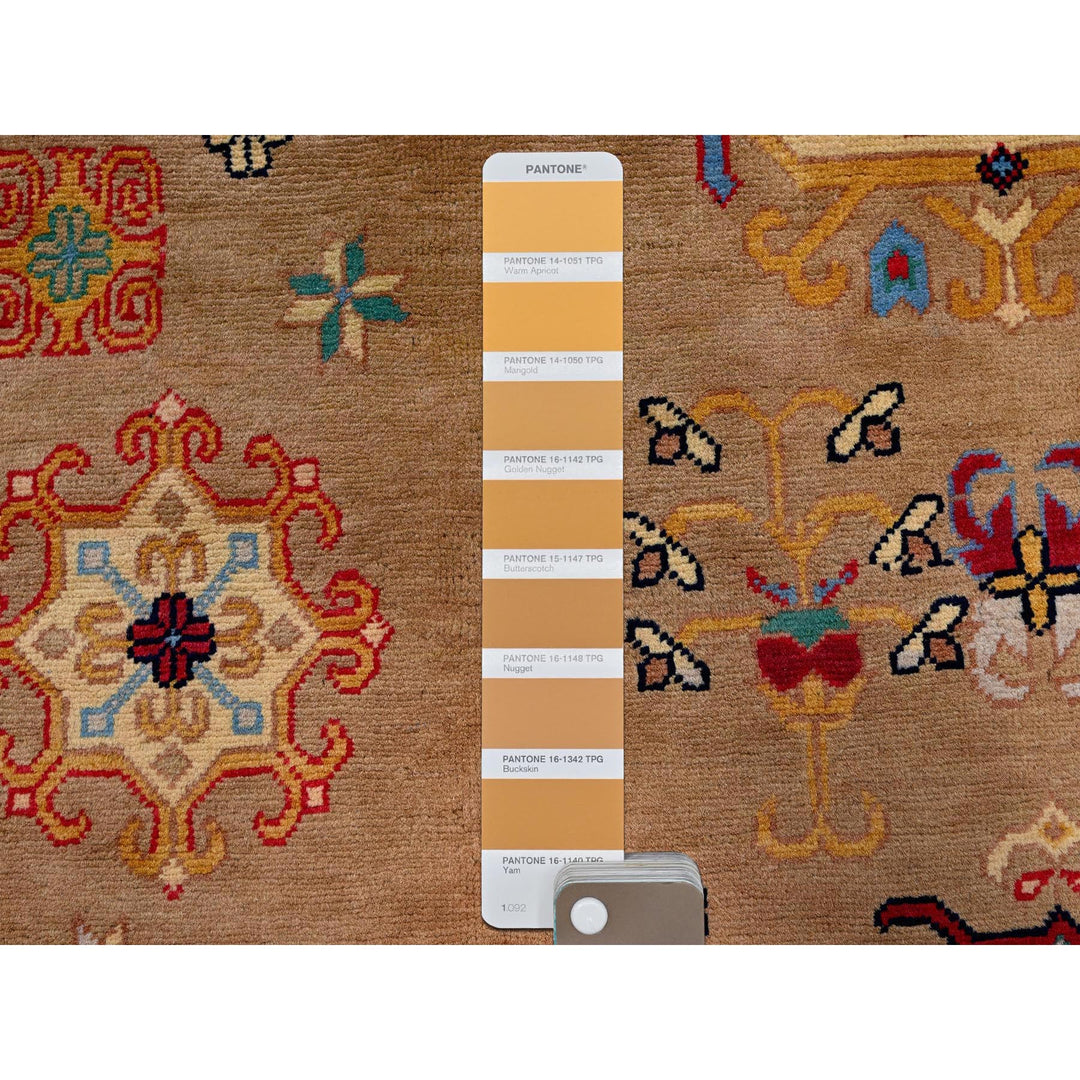 4'11" x 6'10" New Hand Knotted Brown Wool Rectangle Oriental Rug - MOA102672