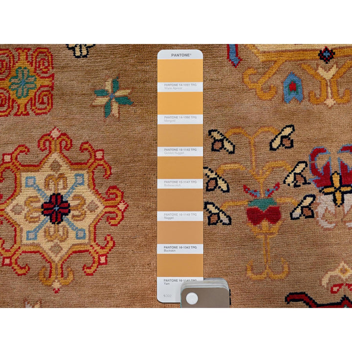 4'11" x 6'10" New Hand Knotted Brown Wool Rectangle Oriental Rug - MOA102672