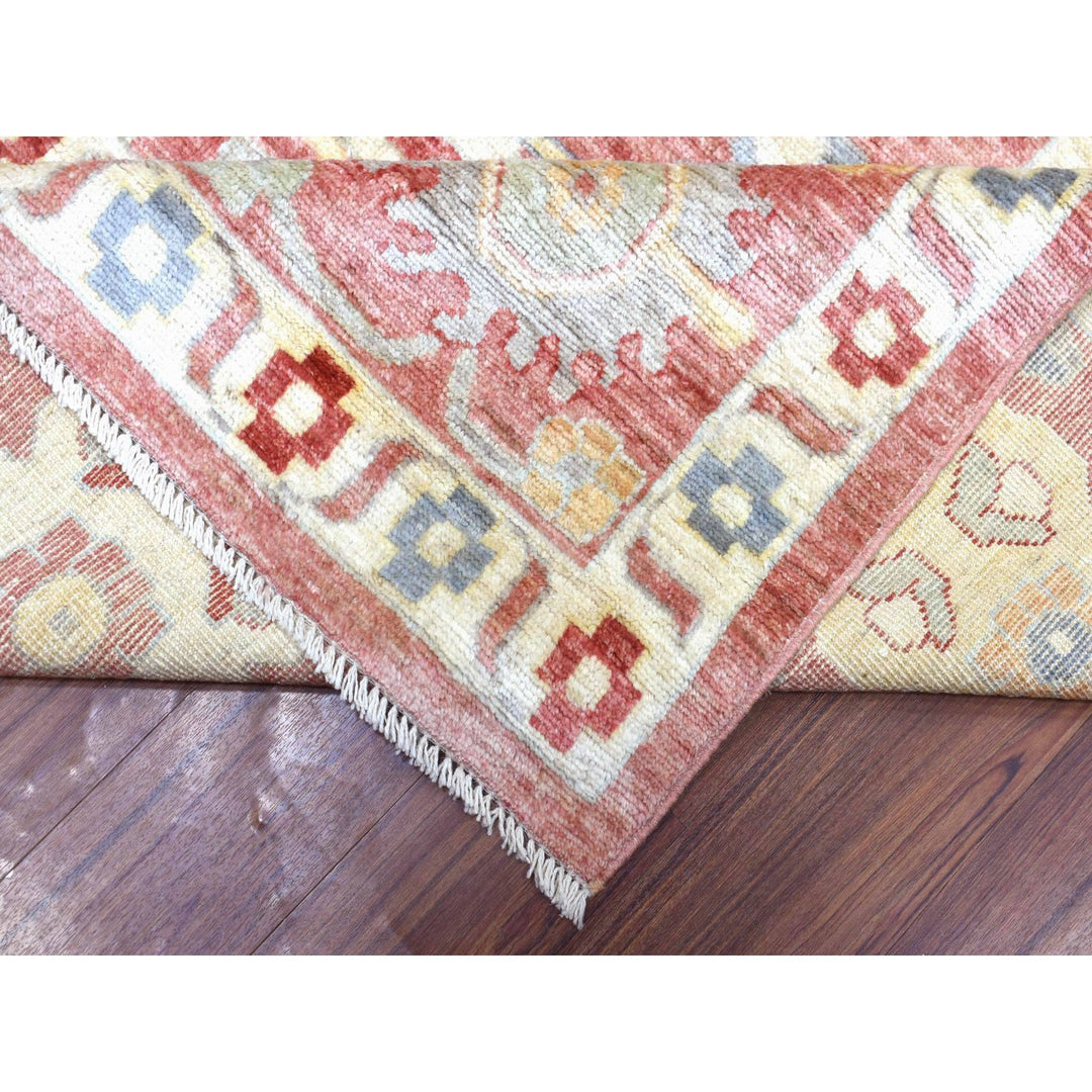 11'7" x 14'6" New Hand Knotted Red Wool Rectangle Oriental Rug - MOA10270194