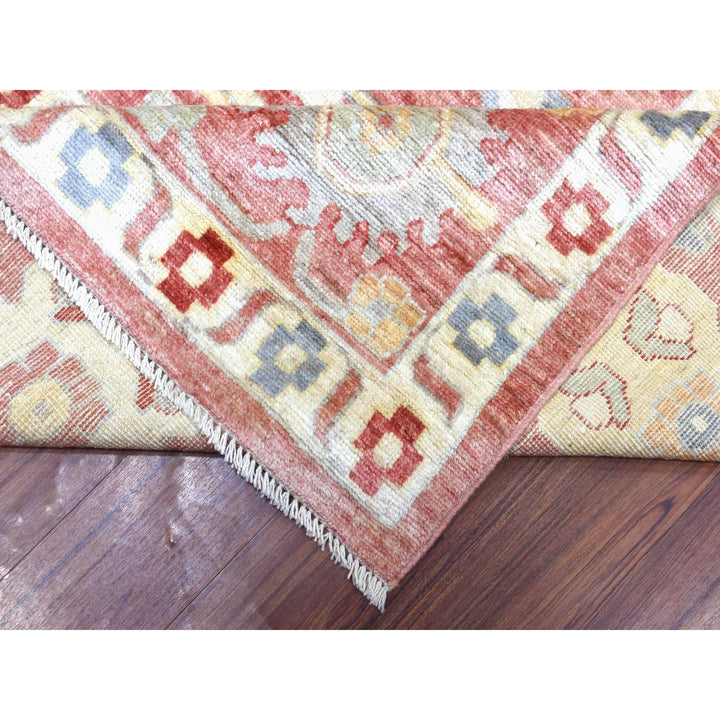 11'7" x 14'6" New Hand Knotted Red Wool Rectangle Oriental Rug - MOA10270194