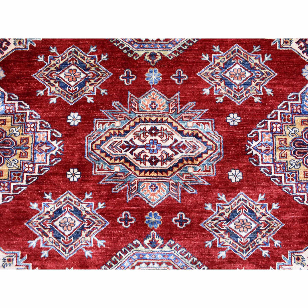 8'4" x 9'9" New Hand Knotted Red Wool Rectangle Oriental Rug - MOA10270301
