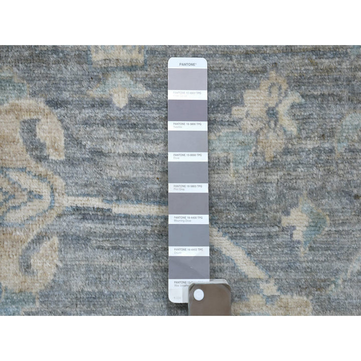 12'0" x 14'6" New Hand Knotted Grey Wool Rectangle Oriental Rug - MOA10271597