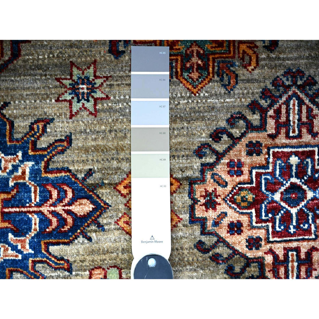 10'0" x 13'0" New Hand Knotted Grey Wool Rectangle Oriental Rug - MOA10274670