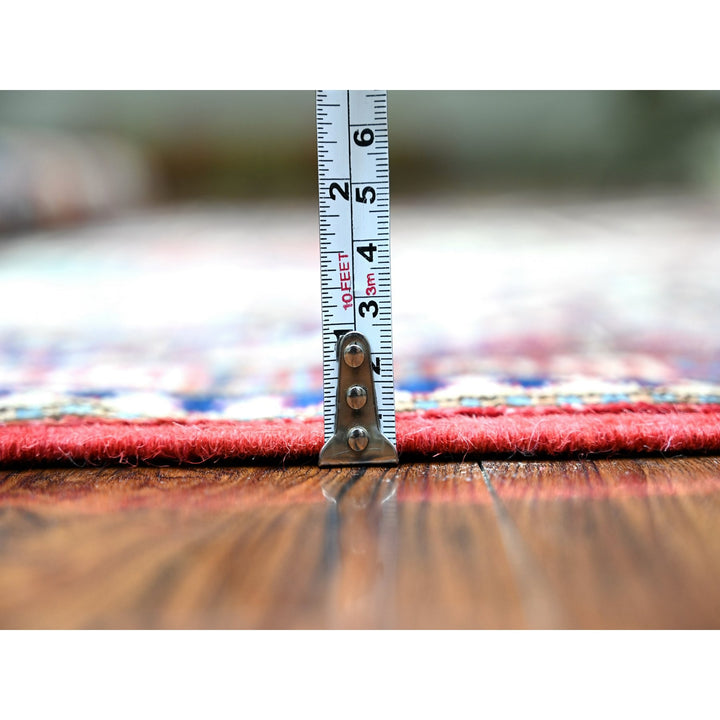 5'9" x 8'0" New Hand Knotted Ivory Wool Rectangle Oriental Rug - MOA10274839