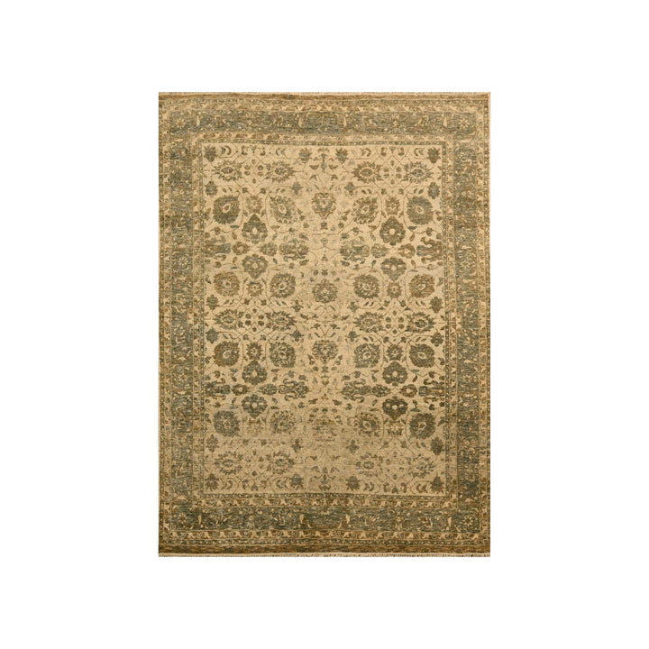 4'10" x 6'8" New Hand Knotted Brown Wool Rectangle Oriental Rug - MOA10276204