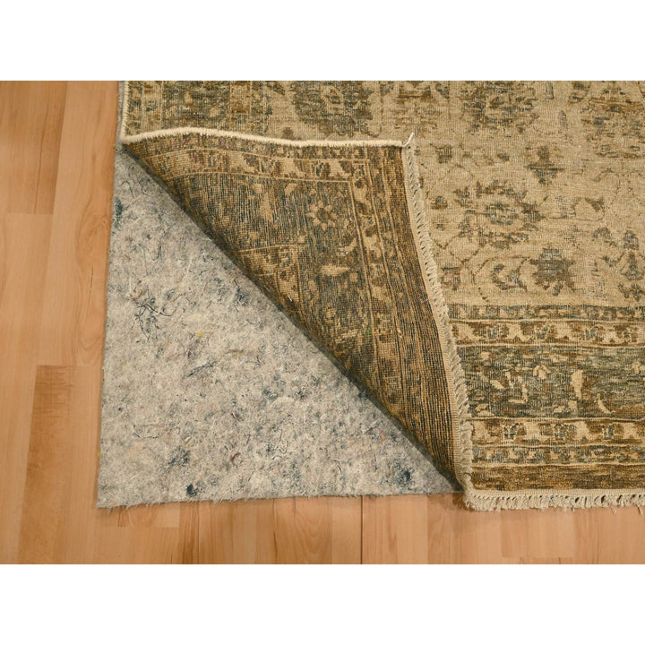 4'10" x 6'8" New Hand Knotted Brown Wool Rectangle Oriental Rug - MOA10276204