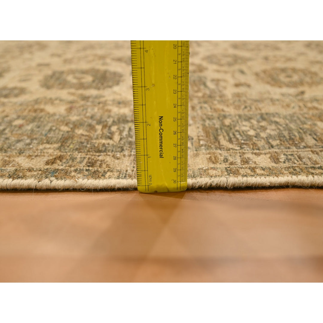 4'10" x 6'8" New Hand Knotted Brown Wool Rectangle Oriental Rug - MOA10276204