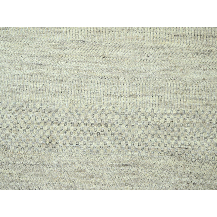 10'0" x 14'0" New Hand Loomed Ivory Wool & Silk Rectangle Oriental Rug - MOA10276335