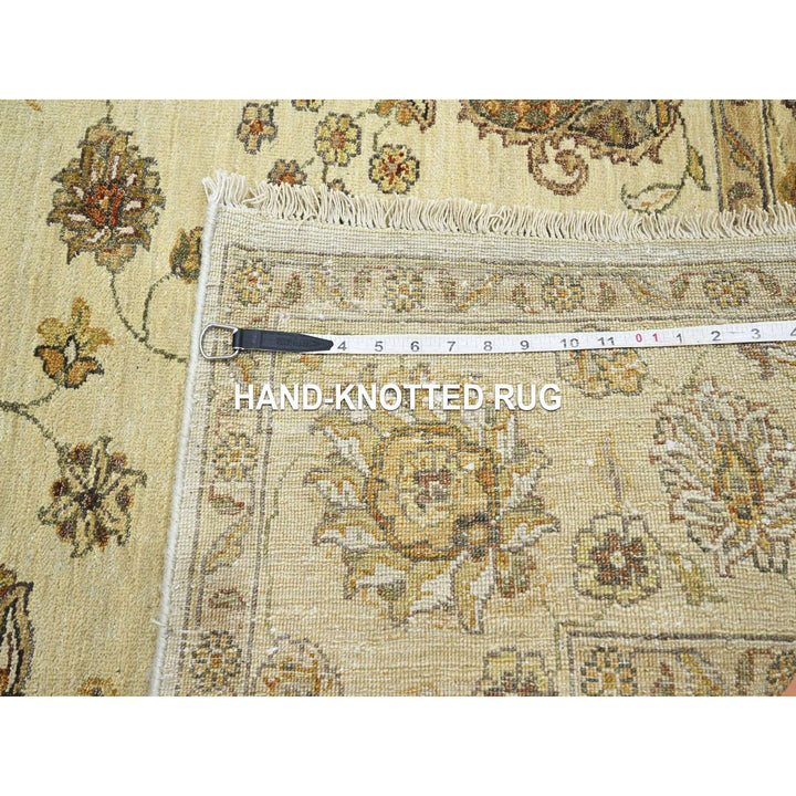 5'5" x 8'0" New Hand Knotted Ivory Wool Rectangle Oriental Rug - MOA10276355