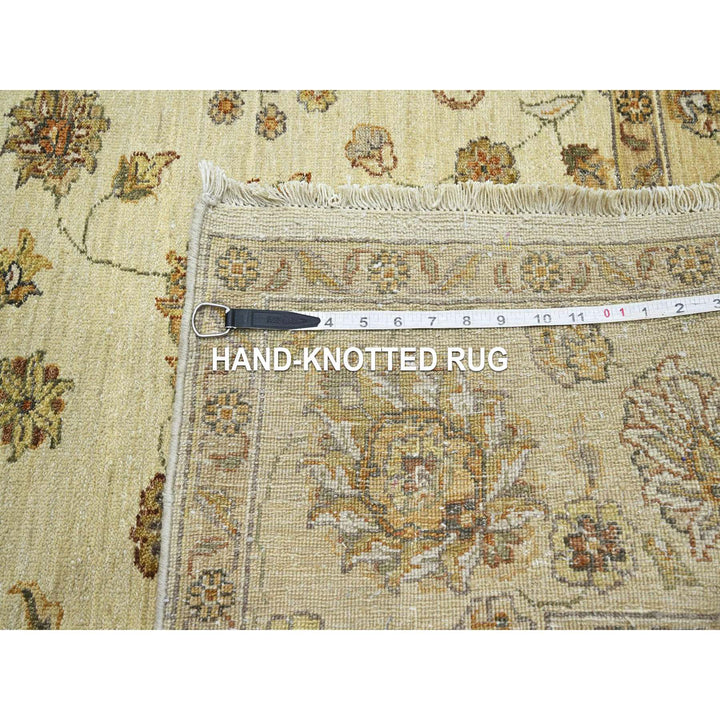 5'7" x 8'0" New Hand Knotted Ivory Wool Rectangle Oriental Rug - MOA10276358