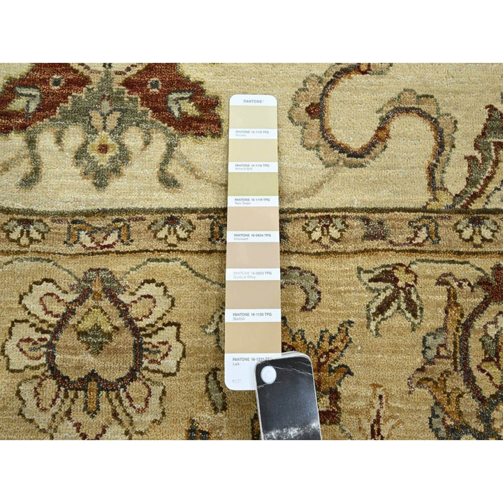 5'8" x 7'10" New Hand Knotted Ivory Wool Rectangle Oriental Rug - MOA10276360
