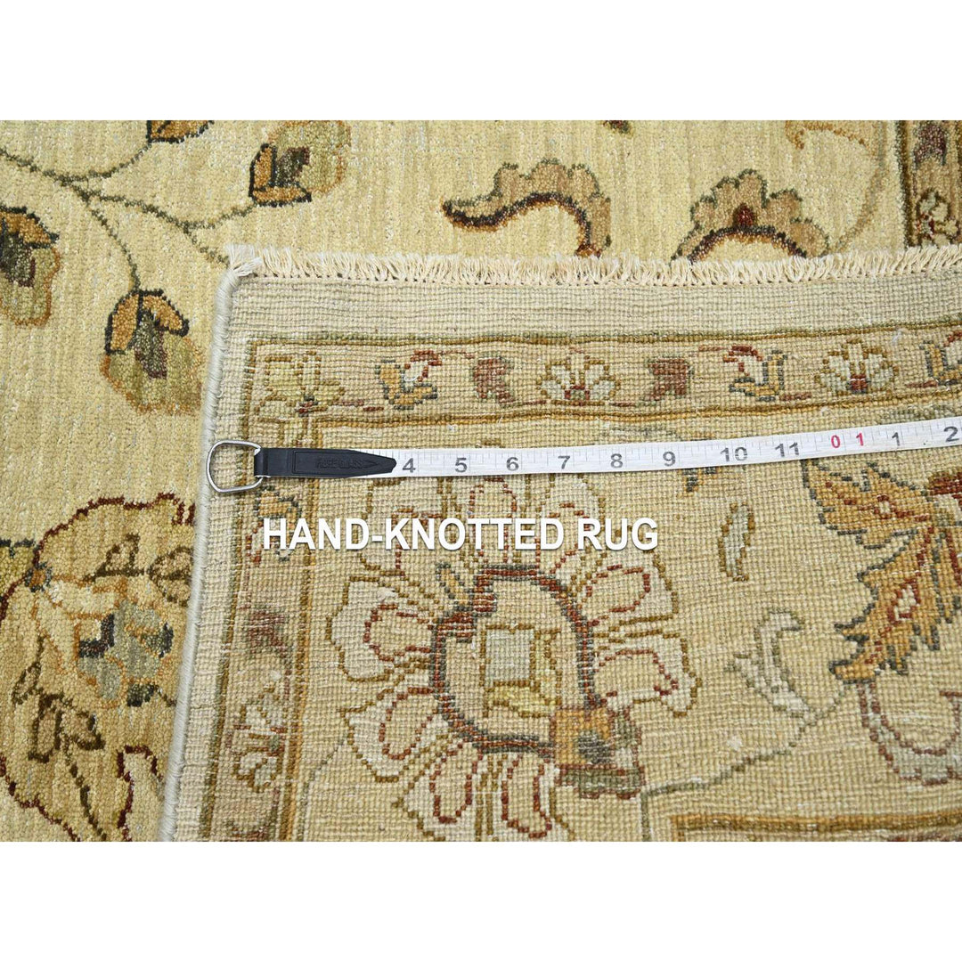 5'8" x 7'10" New Hand Knotted Ivory Wool Rectangle Oriental Rug - MOA10276360