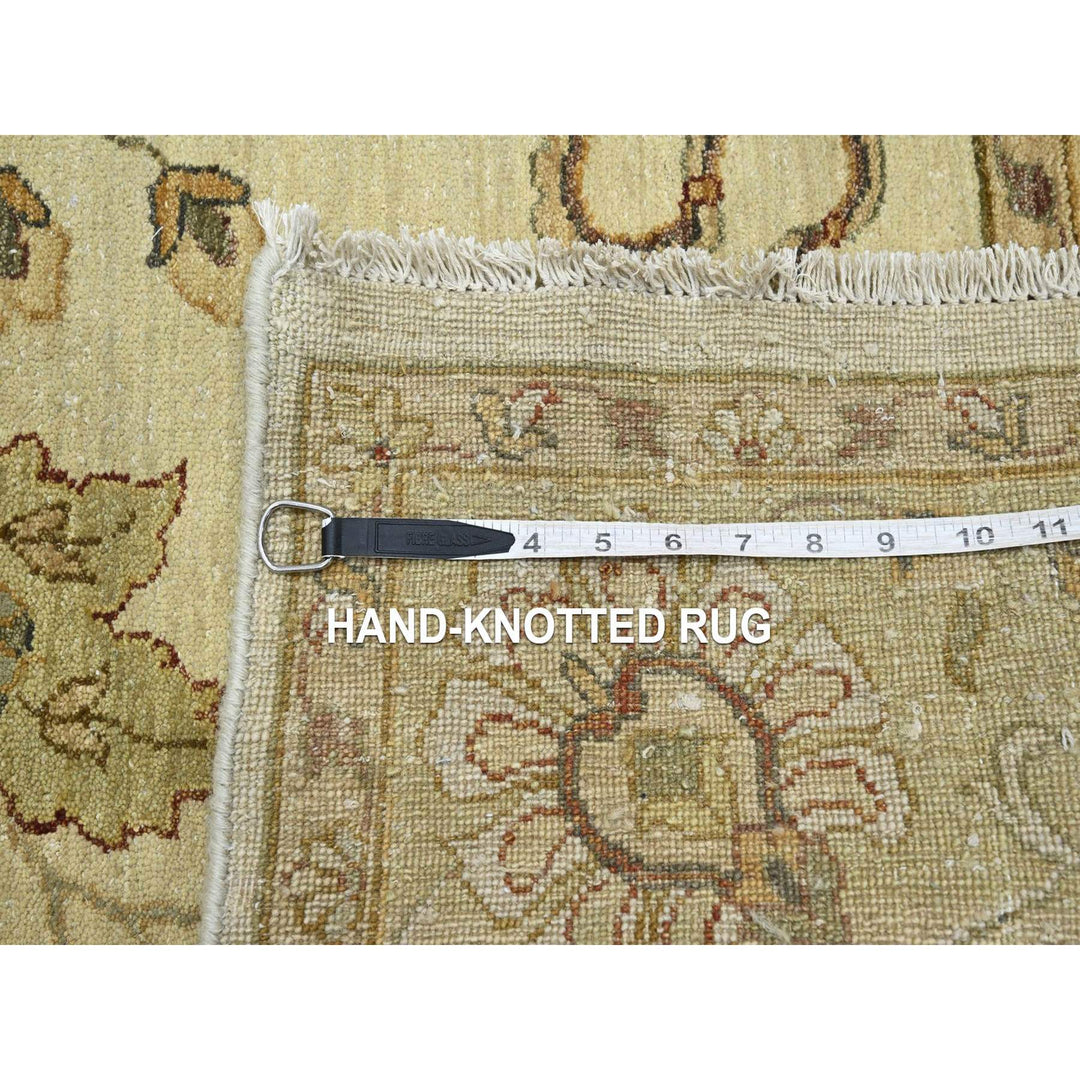 5'5" x 8'1" New Hand Knotted Ivory Wool Rectangle Oriental Rug - MOA10276362