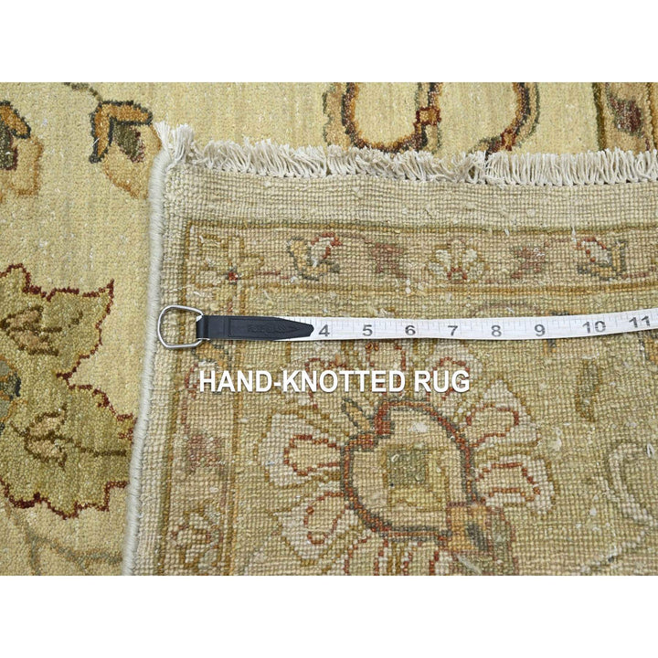 5'5" x 8'1" New Hand Knotted Ivory Wool Rectangle Oriental Rug - MOA10276362