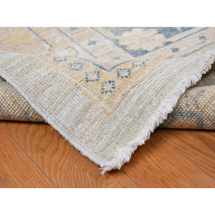 13'0" x 17'7" New Hand Knotted Ivory Wool Rectangle Oriental Rug - MOA10278012